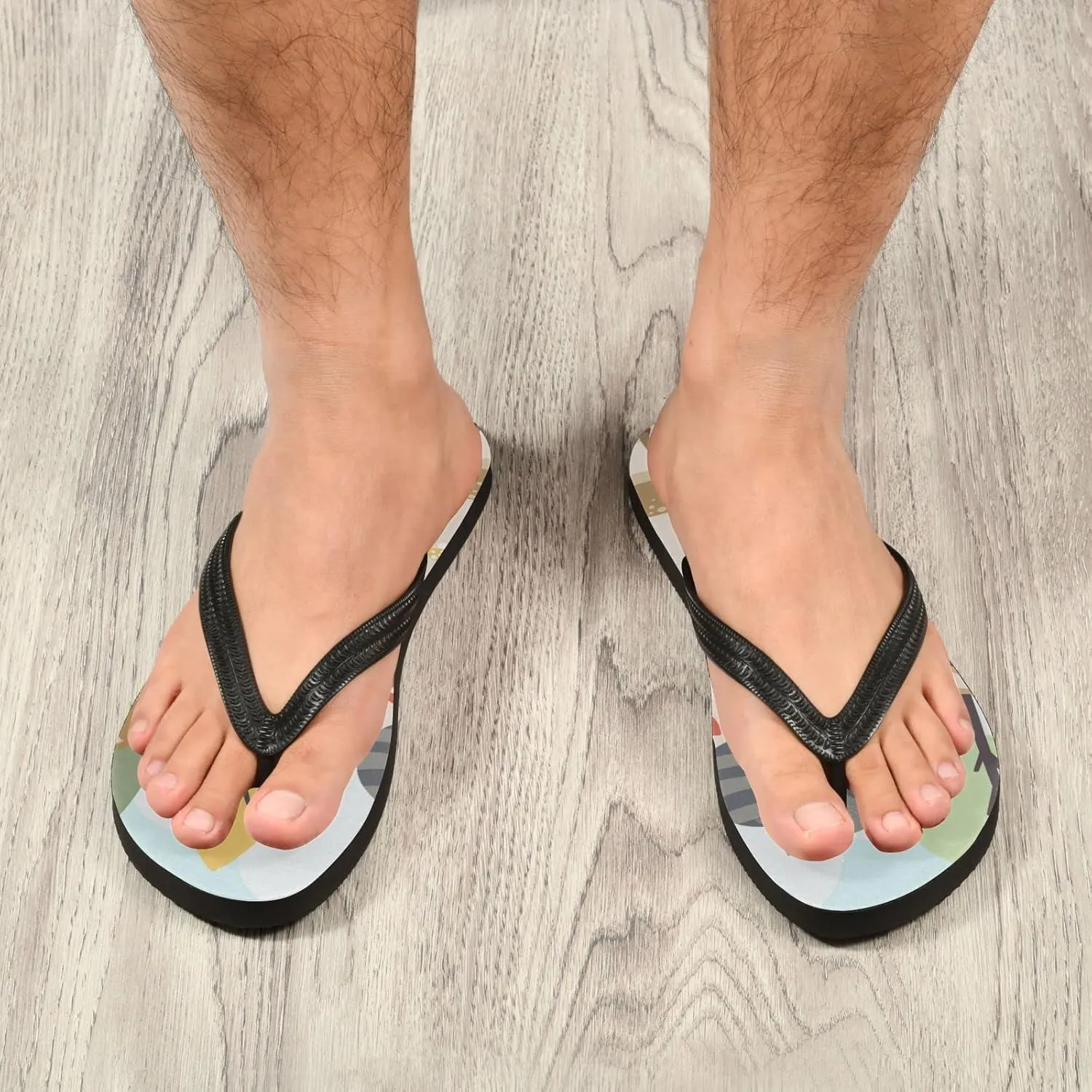 Oyihfvs Flip Flops Flip Sandal Home Slippers Hotel Spa Bedroom for Men Women XS-XXL