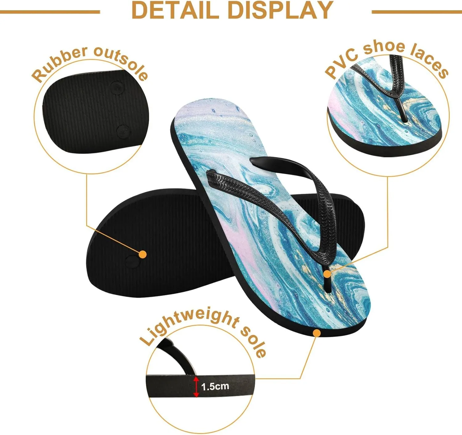 Oyihfvs Flip Flops Flip Sandal Home Slippers Hotel Spa Bedroom for Men Women XS-XXL