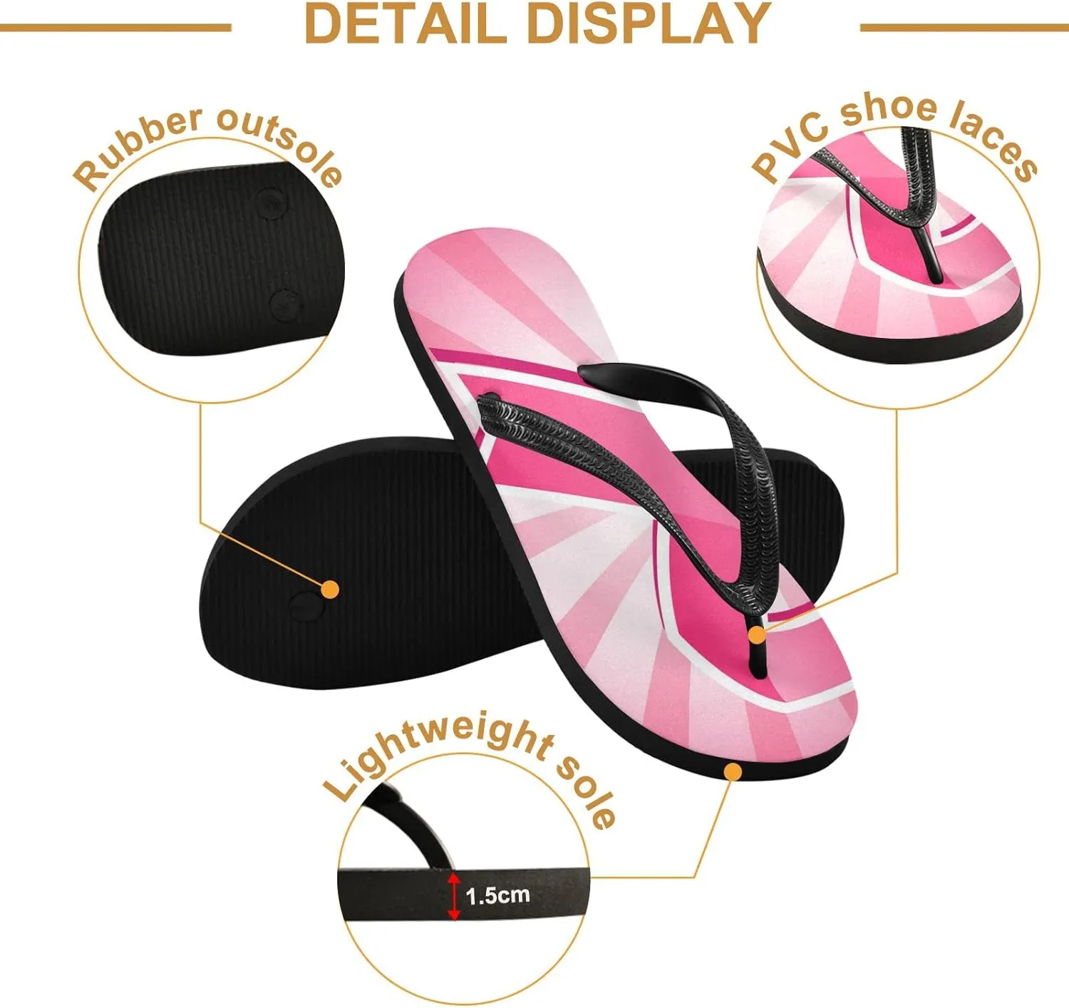 Oyihfvs Flip Flops Flip Sandal Home Slippers Hotel Spa Bedroom for Men Women XS-XXL