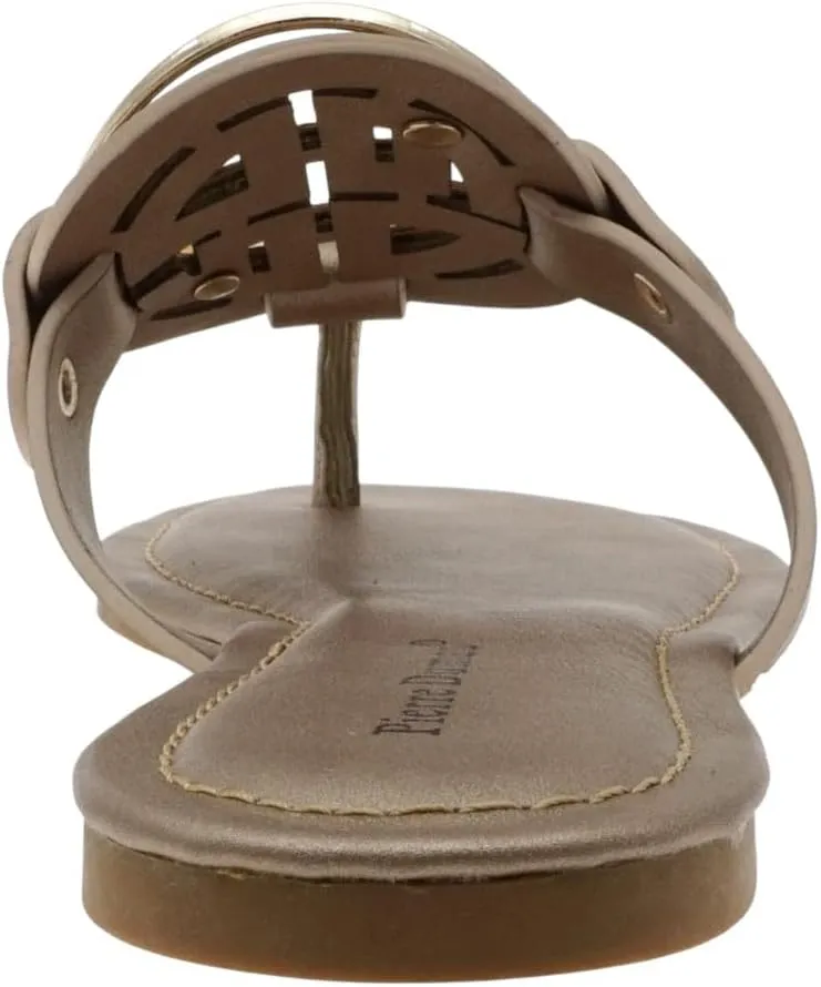 Pierre Dumas Women's Limit-24 Vegan Flip Flop Thong Slide Flat Sandal