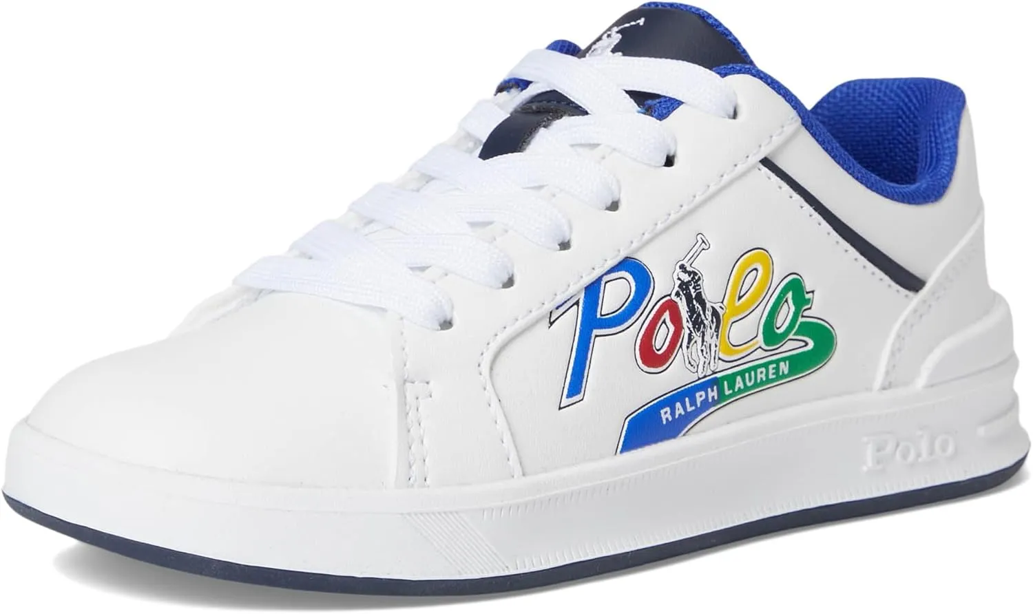 POLO RALPH LAUREN Unisex-Child Heritage Court Iv Graphic (Little Kid) Sneaker