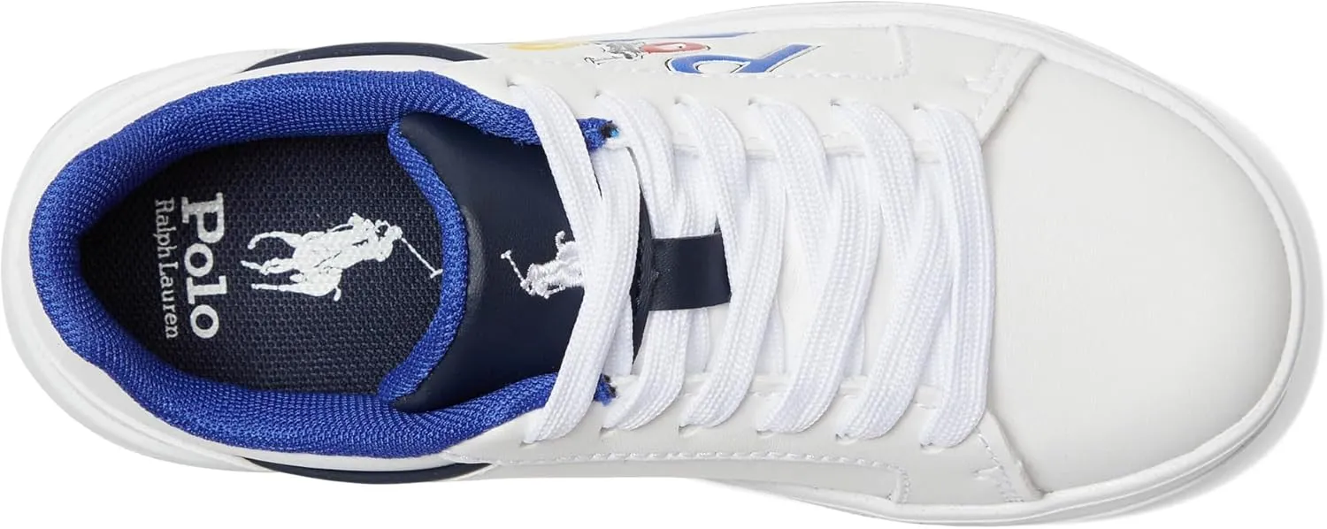 POLO RALPH LAUREN Unisex-Child Heritage Court Iv Graphic (Little Kid) Sneaker