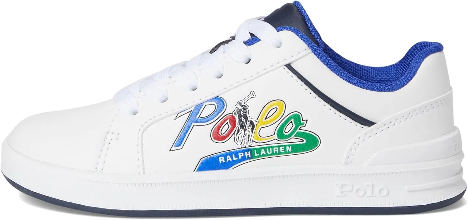 POLO RALPH LAUREN Unisex-Child Heritage Court Iv Graphic (Little Kid) Sneaker