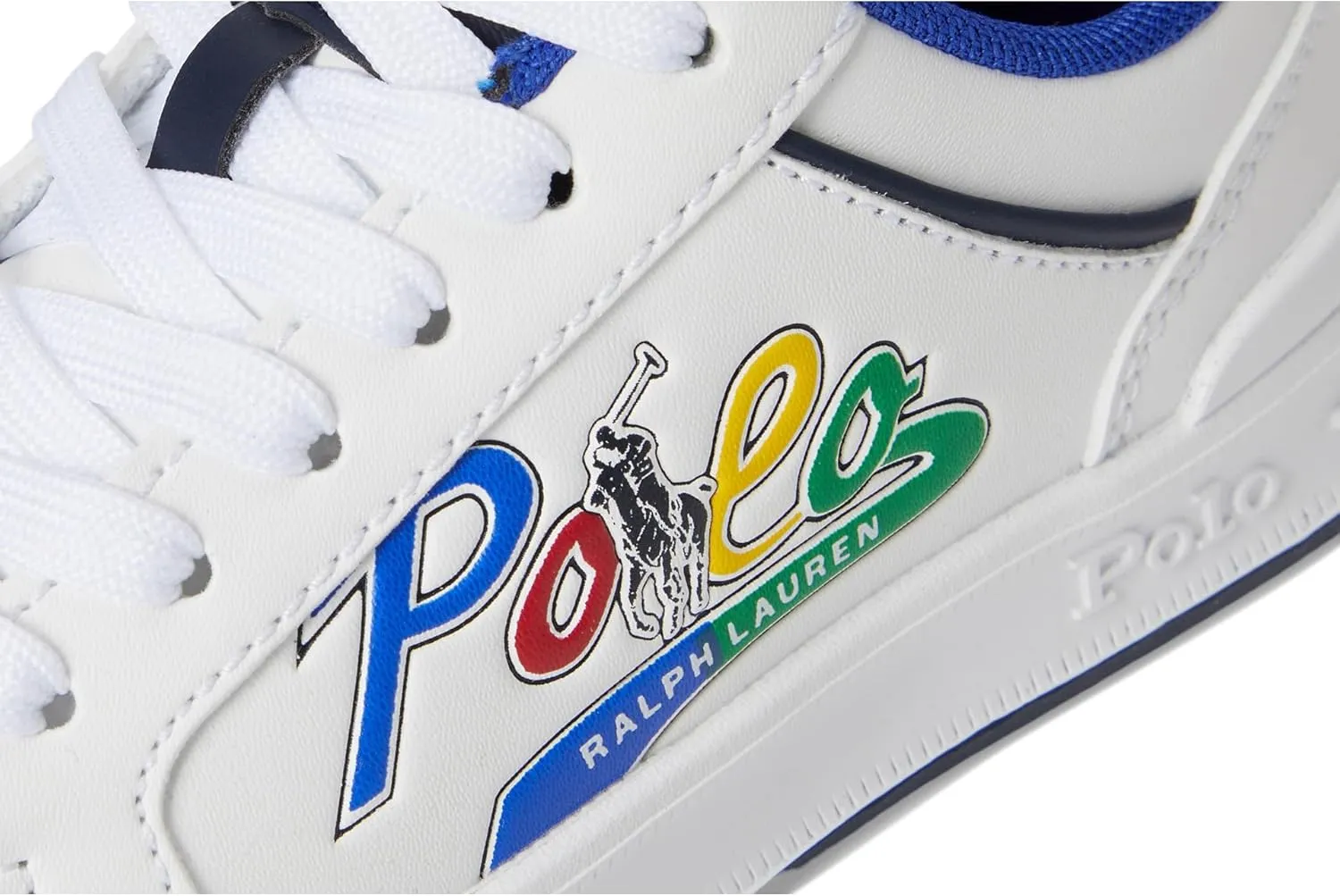 POLO RALPH LAUREN Unisex-Child Heritage Court Iv Graphic (Little Kid) Sneaker