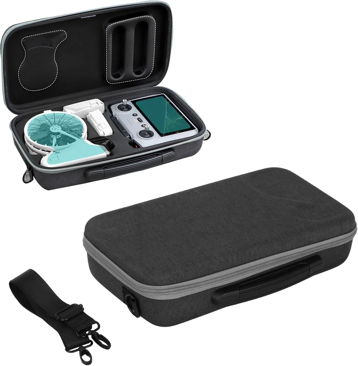 Portable Shoulder Bag for DJI Flip, Flip Case Stores FLIP Body, RC-N3/RC 2 Remote, 3 Batteries(1 Included In The Body)