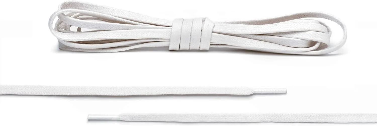 Premium Flat Waxed Cotton Boot Laces - Cobbler's Choice Shoe Laces - Durable and Beautiful!