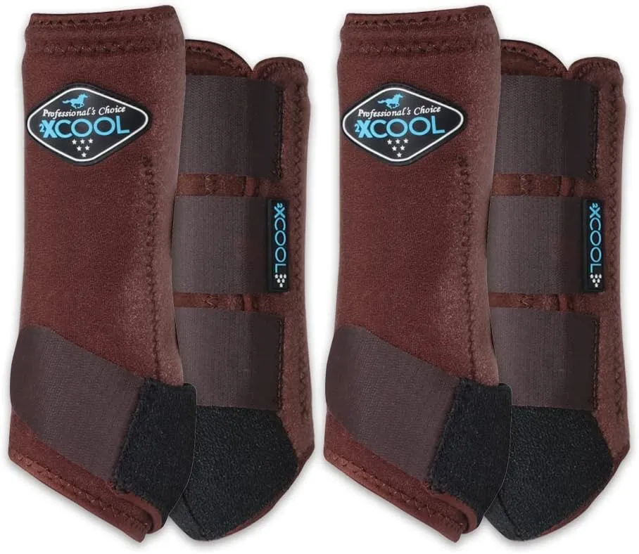 Professional's Choice 2XCOOL Sports Medicine Horse Boots | Protective & Breathable Design for Ultimate Comfort & Durability in Active Horses | Value 4 Pack | Small, Medium, Large