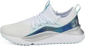 Puma Pacer Future Allure Sneaker, White-Light Aqua, 4.5 US Unisex Big Kid