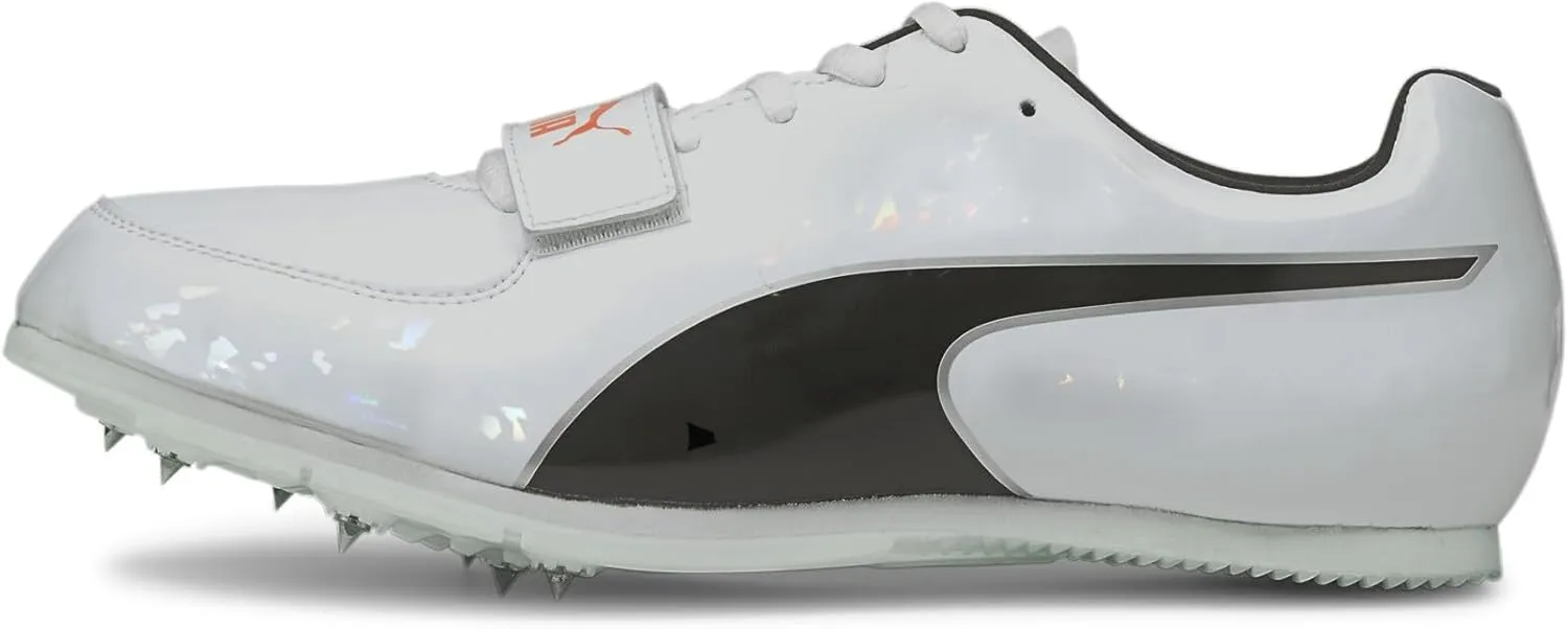 PUMA Unisex Technical Sport Track and Field Shoe, White Black Lava Blast, 9 US Women