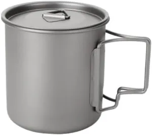 Pure Titanium Mug Outdoor Camping Foldable Coffee Mug(420ML)