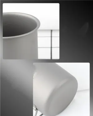 Pure Titanium Water Cup 450ml Foldable Portable Mug Coffee Cup(1PC)