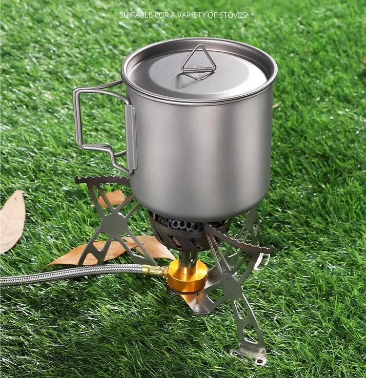 Pure Titanium Water Cup, Foldable Portable Coffee Mug With Lid Suitable For Outdoor Camping Or Home Use(750ml)