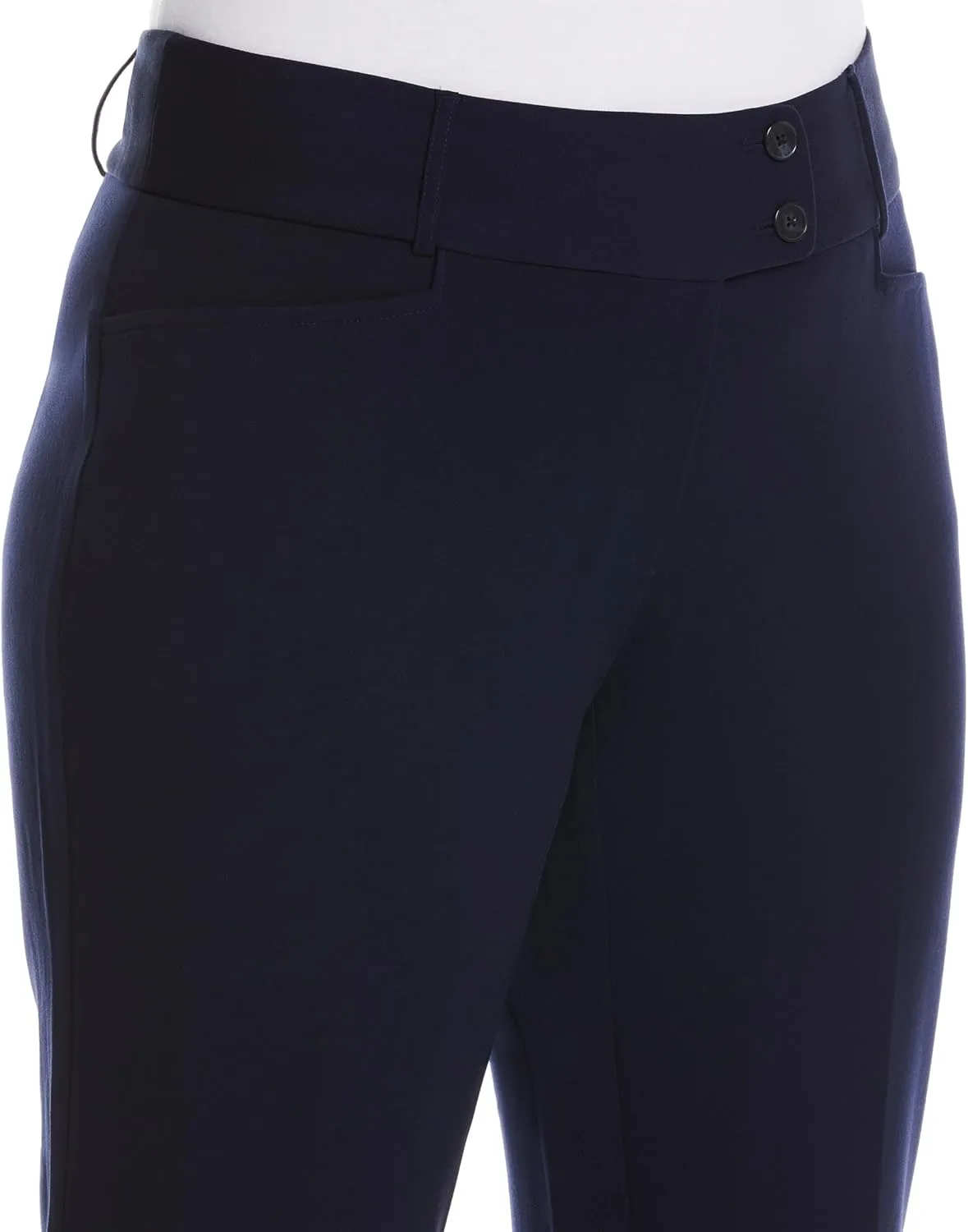 Rafaella Women's Plus Size Curvy Fit Boot Cut Pant