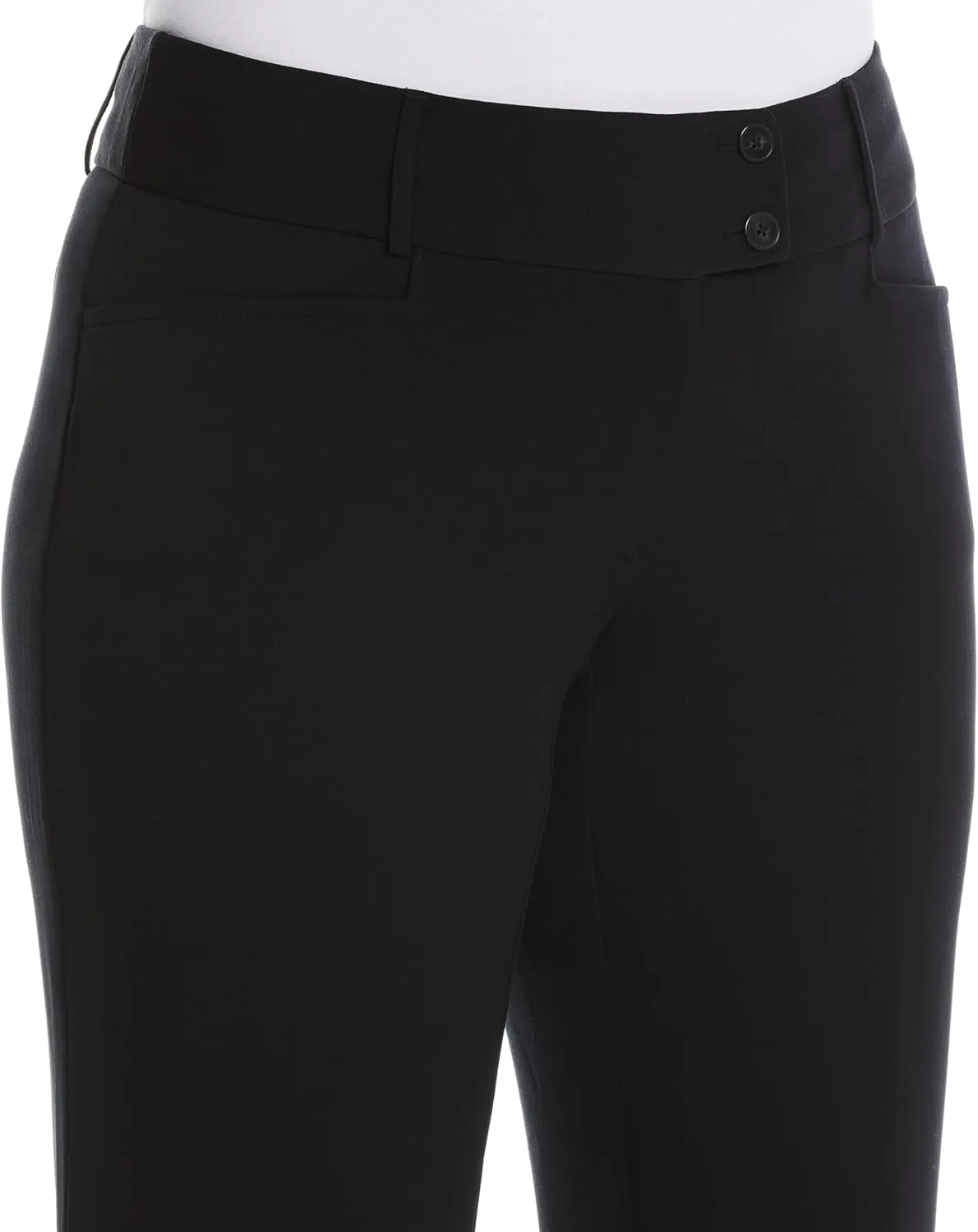 Rafaella Women's Plus Size Curvy Fit Boot Cut Pant