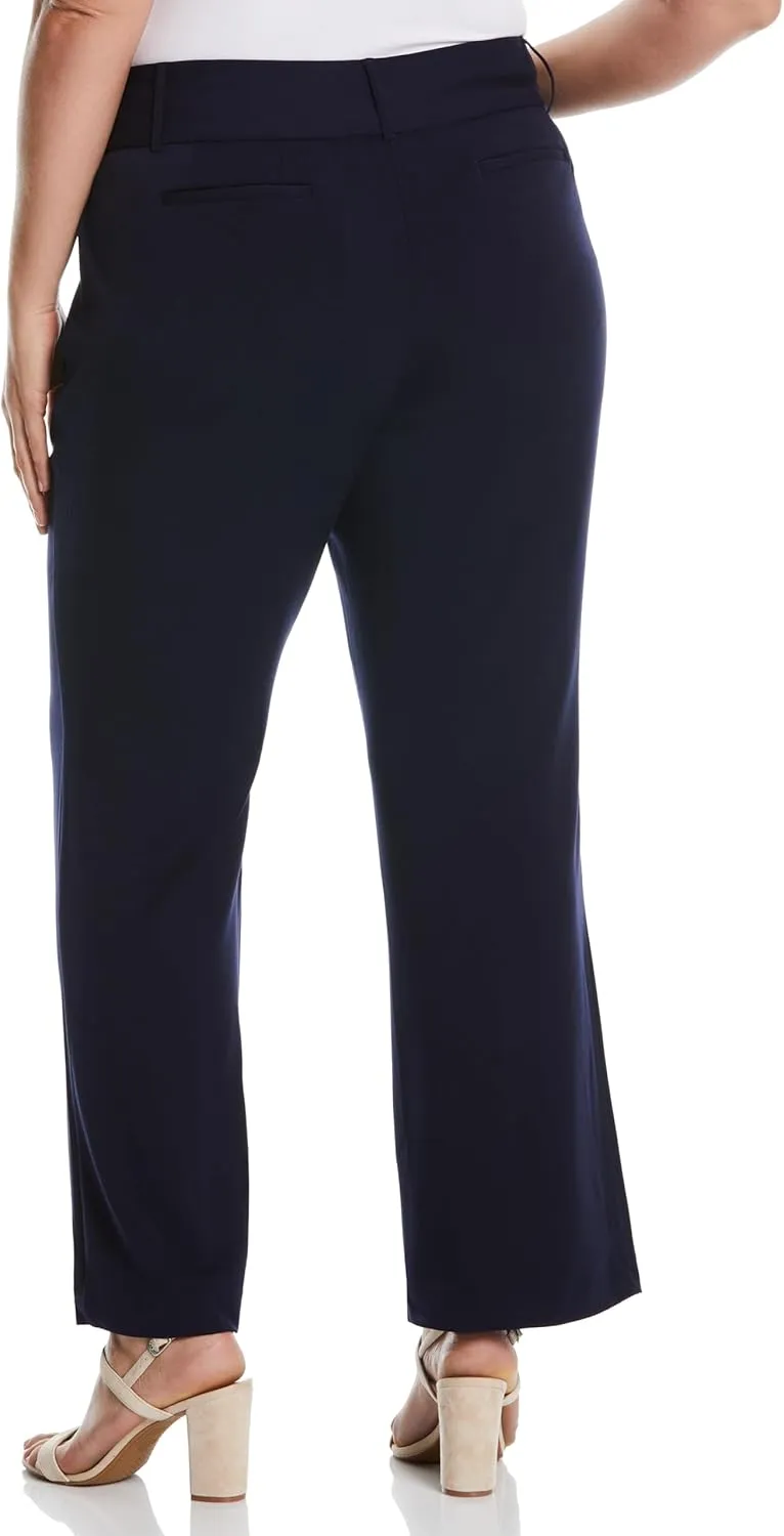 Rafaella Women's Plus Size Curvy Fit Boot Cut Pant