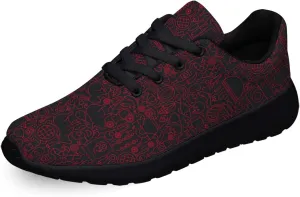 Reamson Women Men Sneaker Barbecue Grill Line Shoes Black Size 5