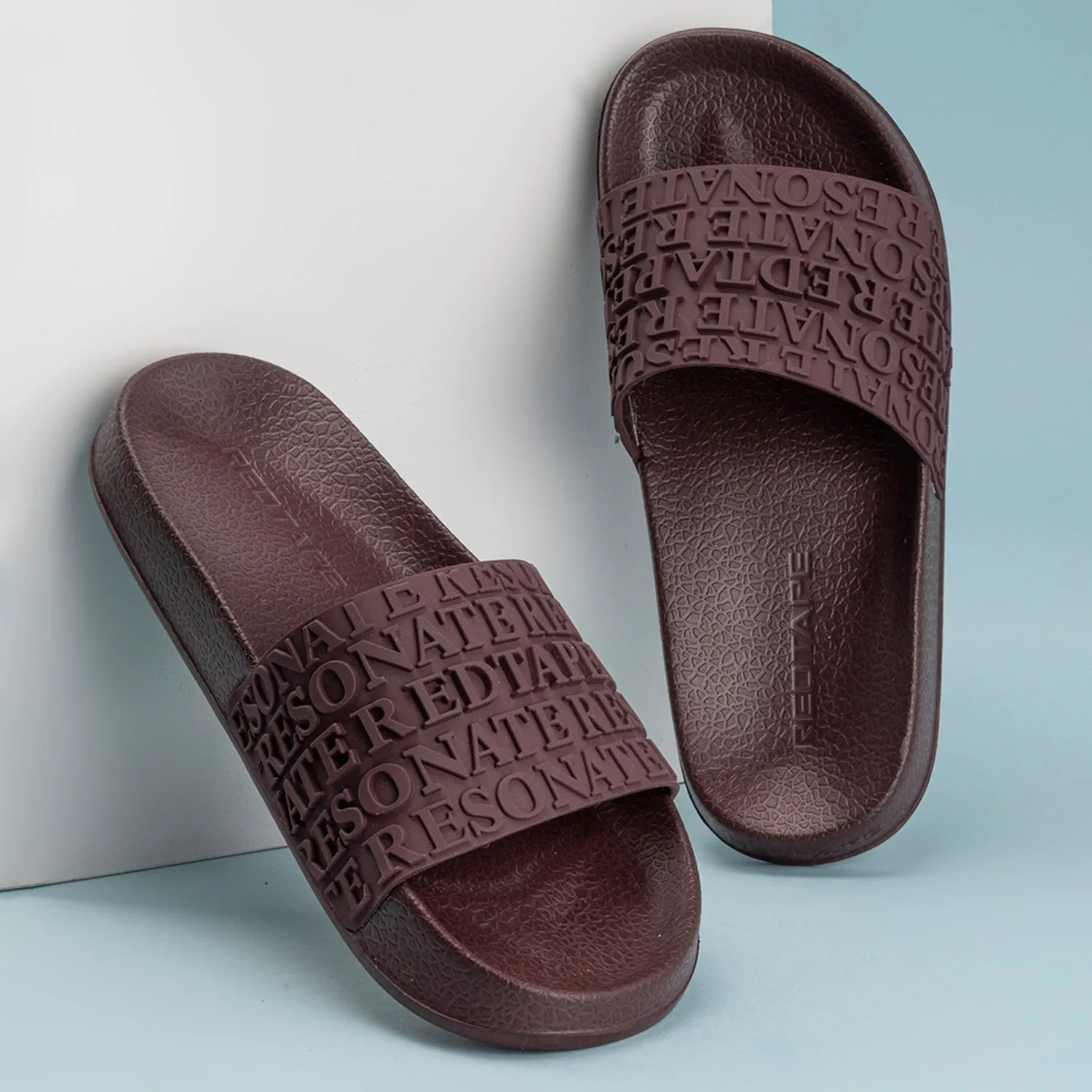 Red Tape Casual Sliders for Women | Refined Round-Toe Shape with a Relaxing Slip-On Support