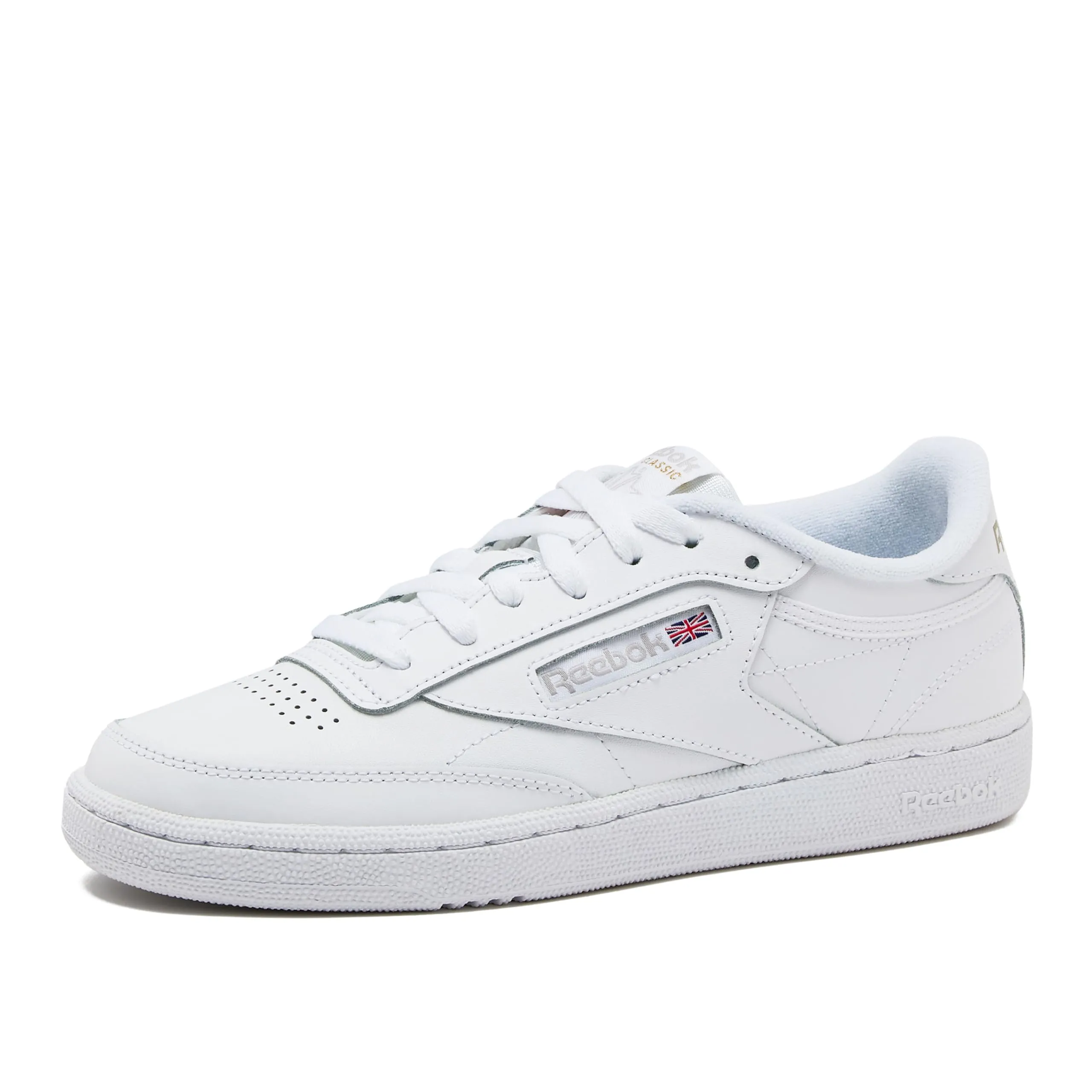 Reebok Women's Club C 85 Sneaker, White/Light Grey, 9.5