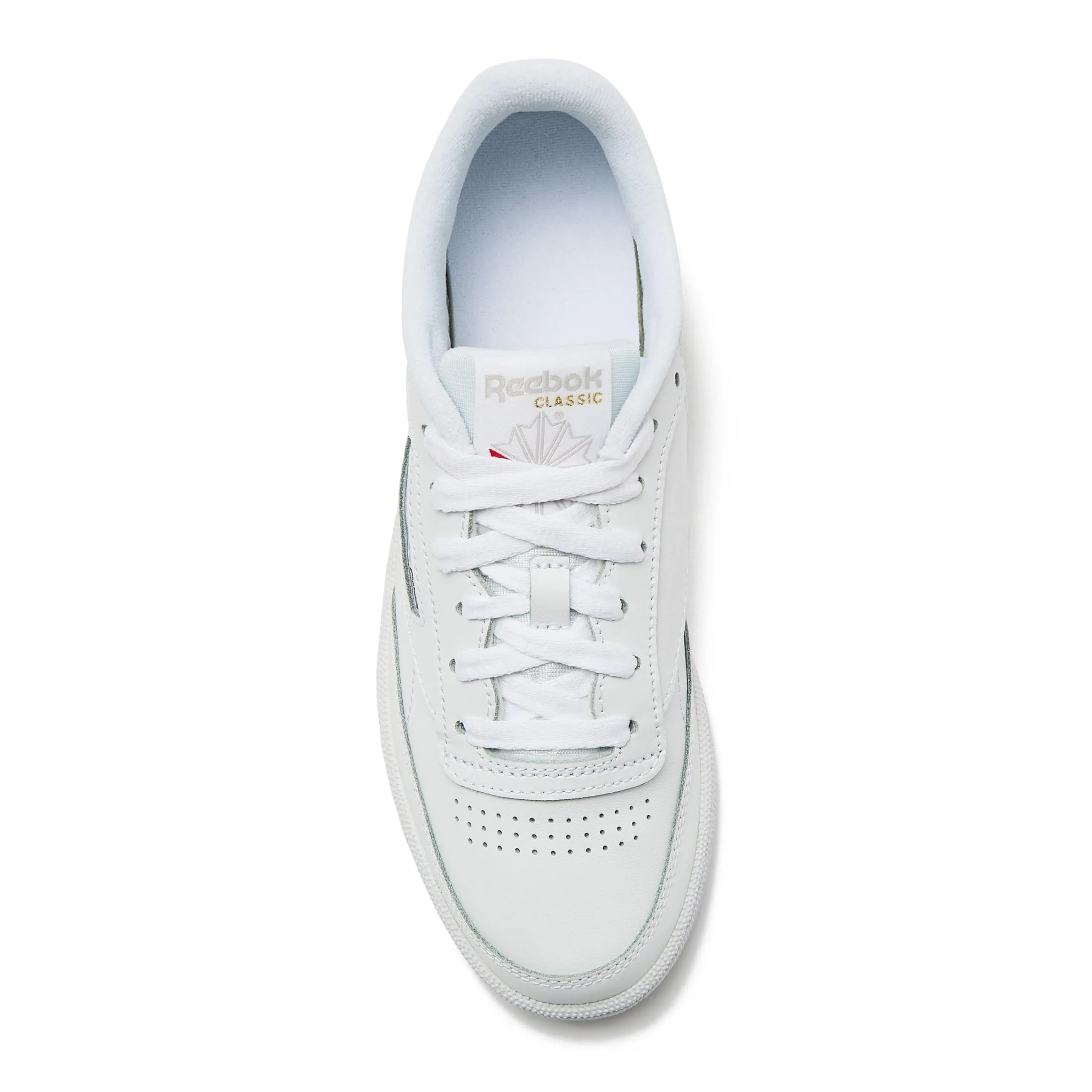 Reebok Women's Club C 85 Sneaker, White/Light Grey, 9.5