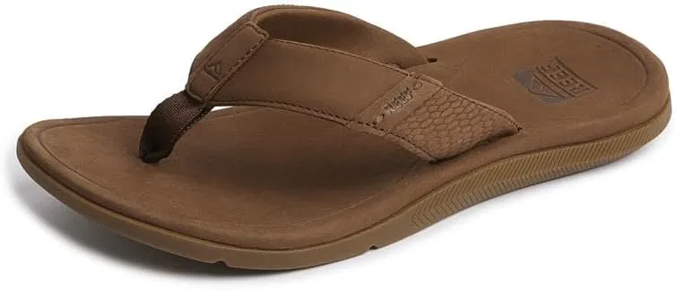 REEF Men's Leather Santa Ana Flip-Flop