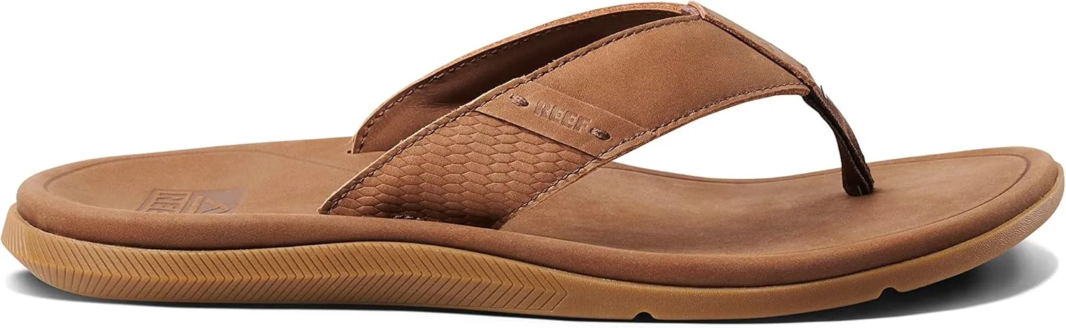 REEF Men's Leather Santa Ana Flip-Flop