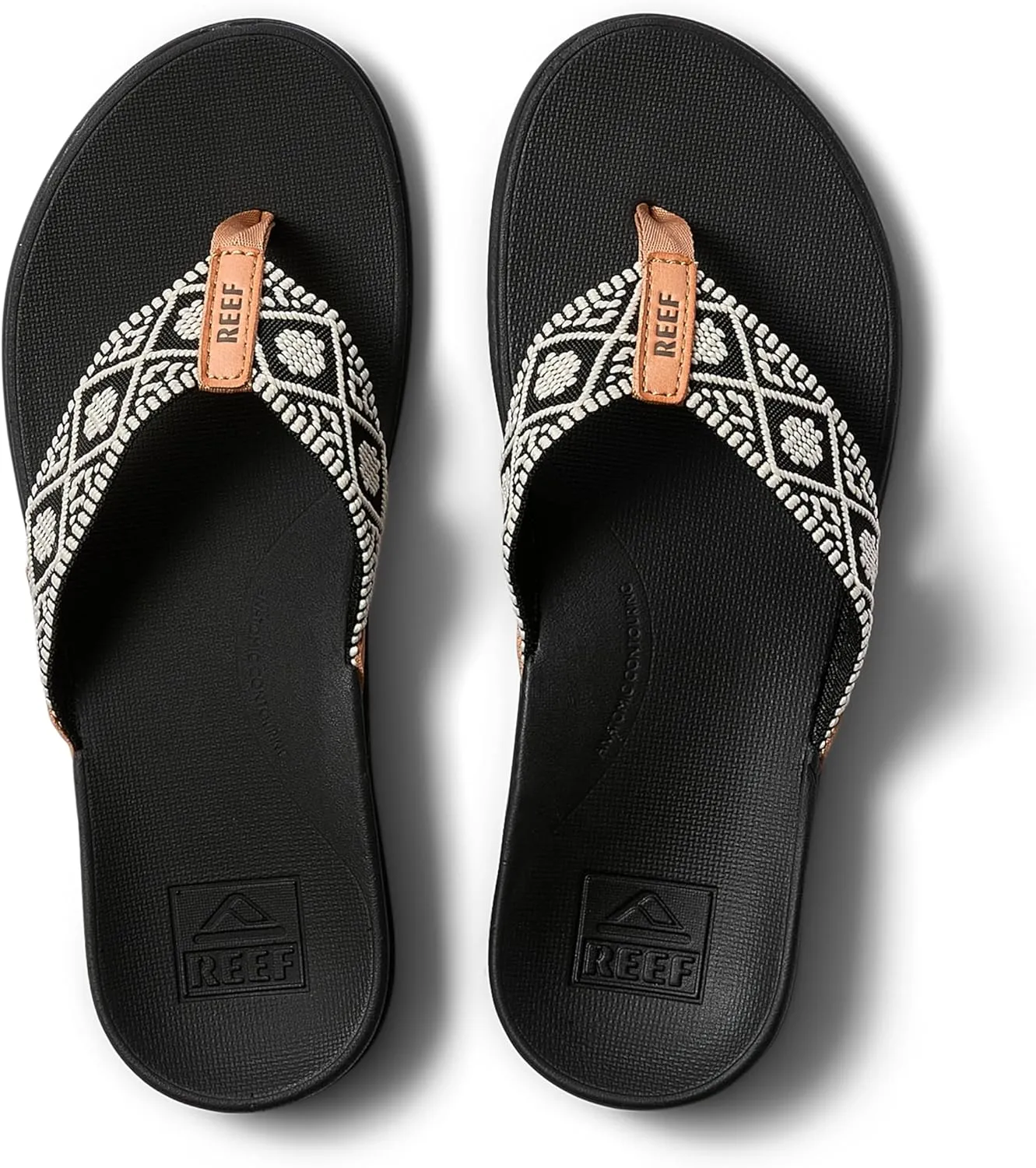 REEF Ortho Woven Women's Flip Flop, Arch Support and Soft Cushion Footbed