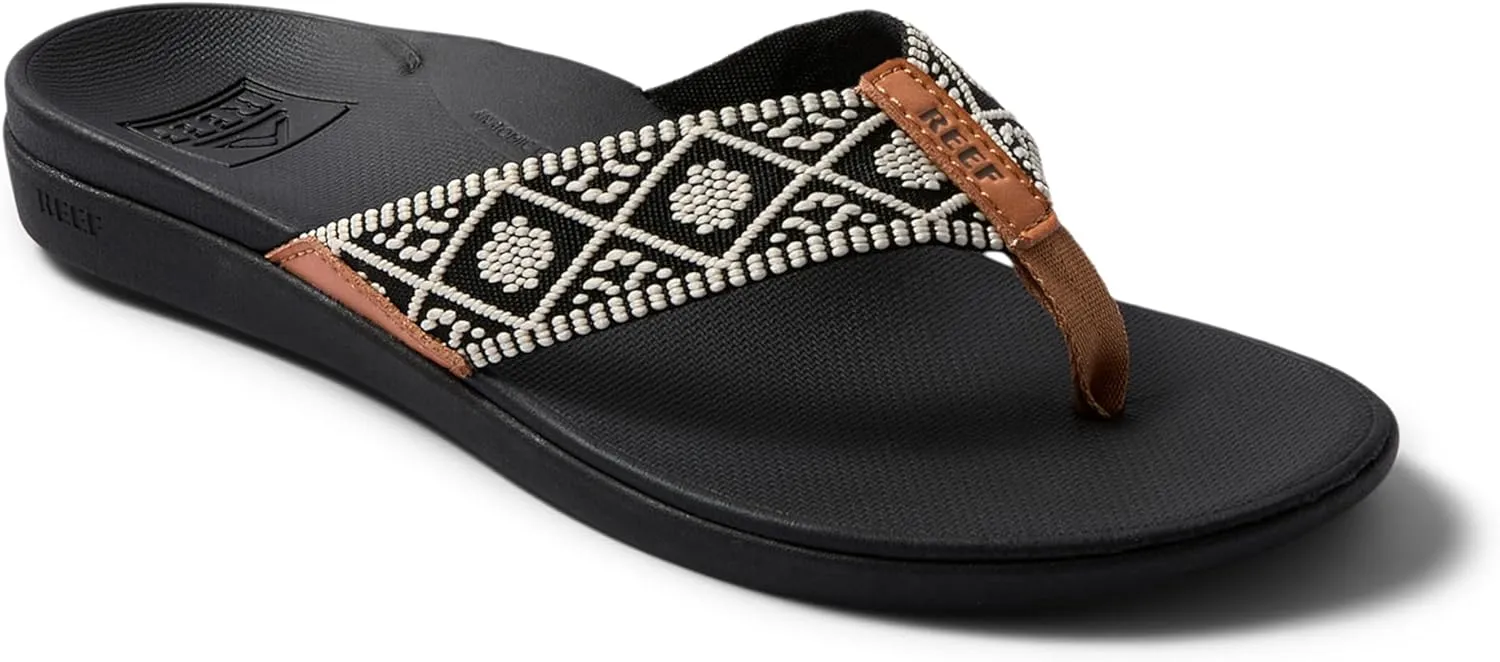 REEF Ortho Woven Women's Flip Flop, Arch Support and Soft Cushion Footbed