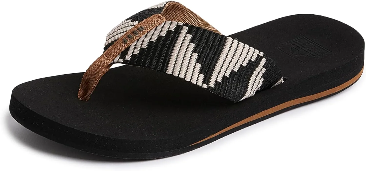 REEF Spring Woven Women's Beach Flip Flop, Soft Woven Strap & Cushion Footbed