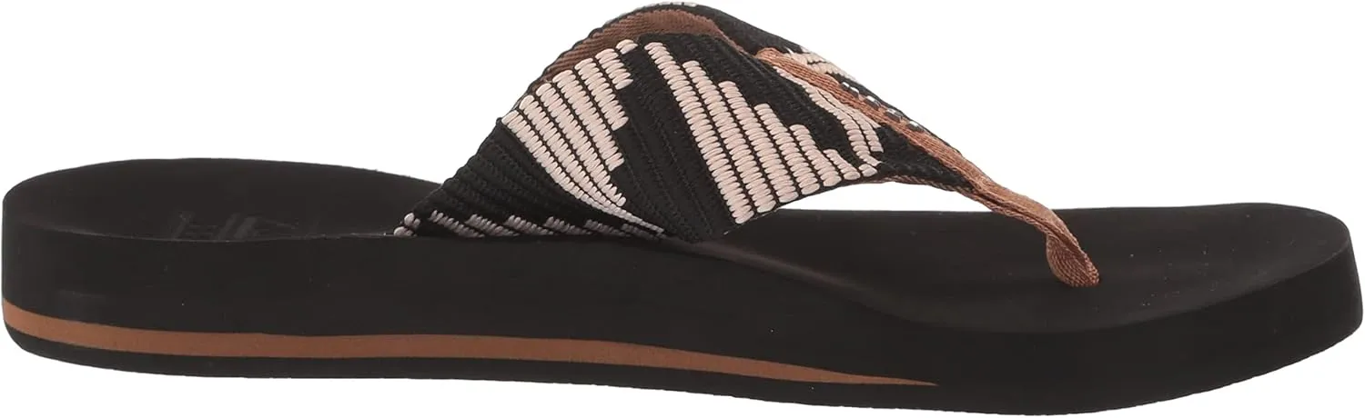 REEF Spring Woven Women's Beach Flip Flop, Soft Woven Strap & Cushion Footbed