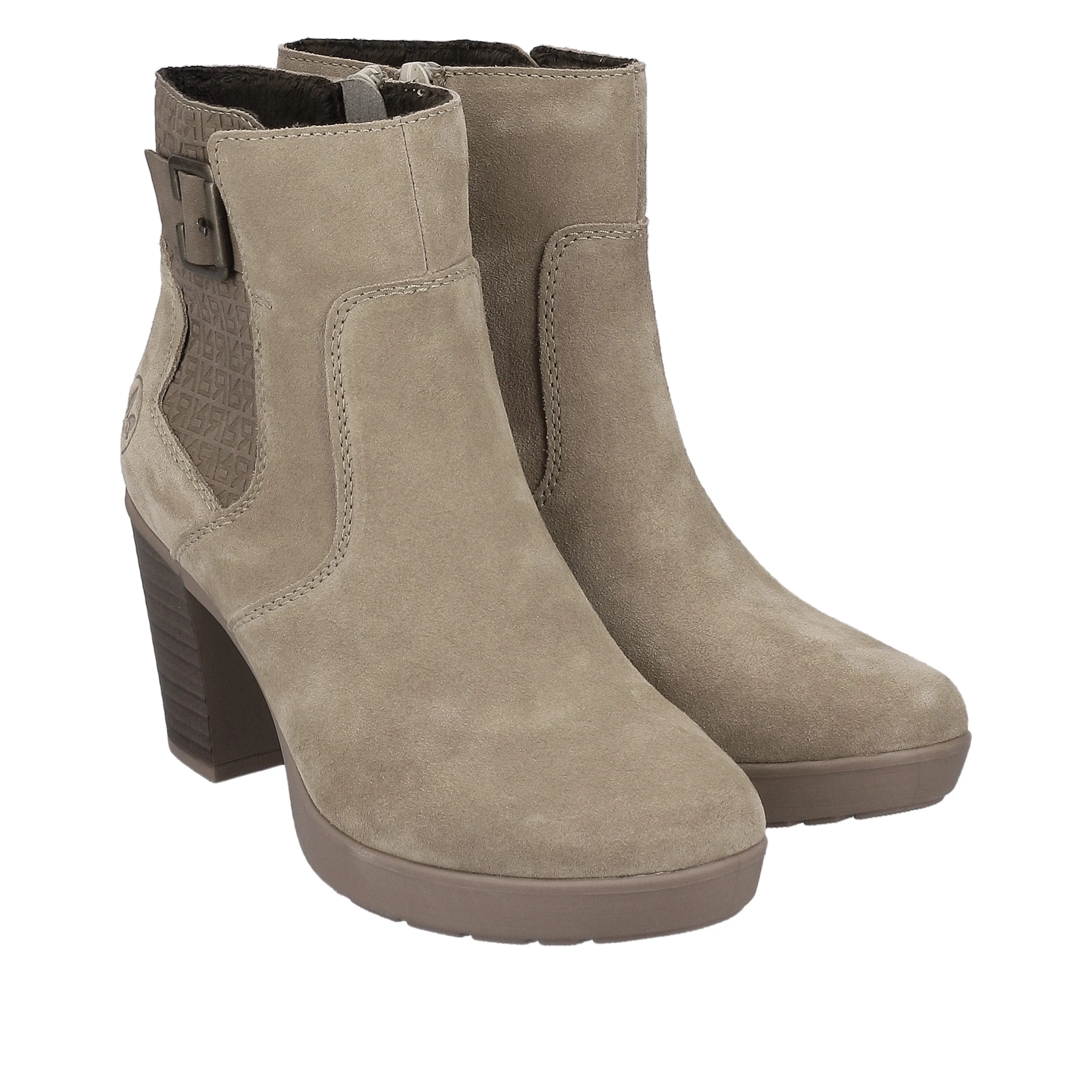 Rieker Ladies Block High Heel Ankle Boot Y2252-64