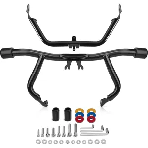 Road Glide Engine Guard 1-1/4" Highway Crash Bars Flat Out Bar Inner Fairing Support Bracket Fits 2015-2023 FLTRX FLTRXS FLTRXST FLTRXSE FLTRU FLTRUSE FLTRK FLTRKSE