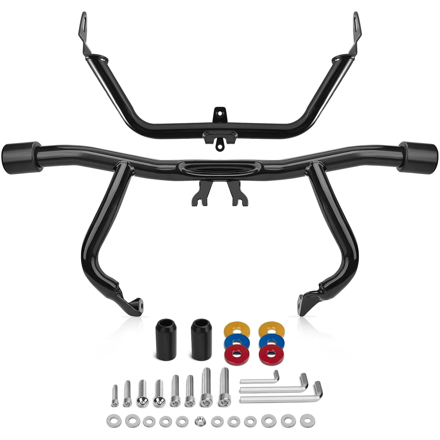 Road Glide Engine Guard 1-1/4" Highway Crash Bars Flat Out Bar Inner Fairing Support Bracket Fits 2015-2023 FLTRX FLTRXS FLTRXST FLTRXSE FLTRU FLTRUSE FLTRK FLTRKSE