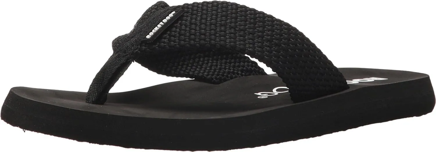 Rocket Dog Women's Adios Webbing Fabric Flip-Flop, Black, 6