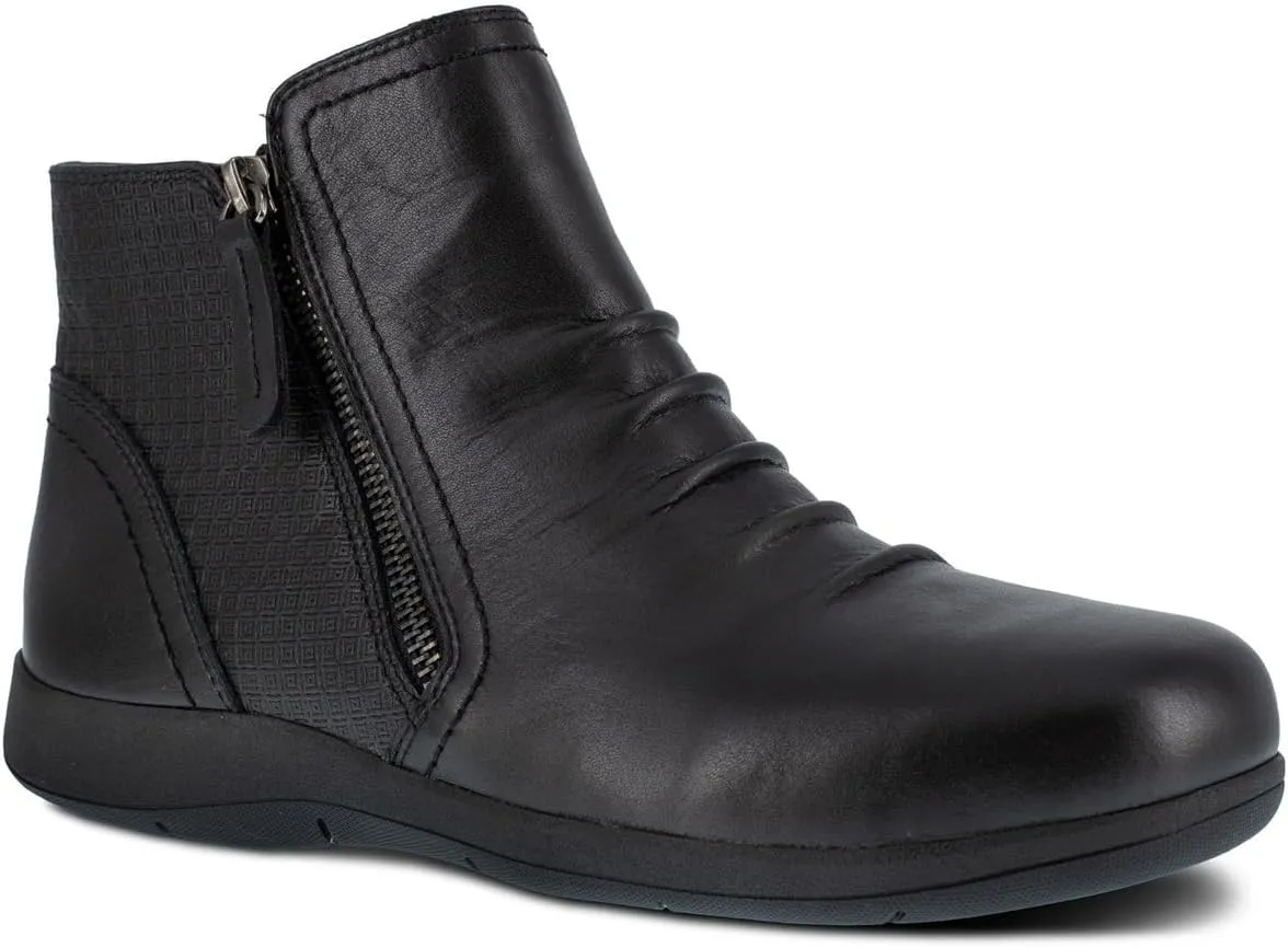 Rockport Women's Daisey Alloy Toe Side Zip Work Boot Casual Shoes