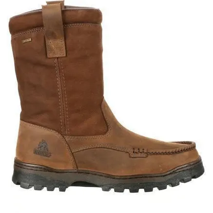 Rocky Men's Outback Gore-Tex Waterproof Wellington Hunting Boot Brown RKS0255