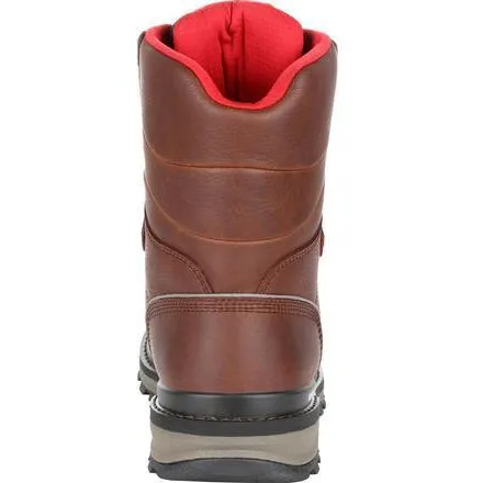 Rocky Men's Rams Horn 8" Composite Toe Waterproof Ins Work Boot - Brown - RKK0284