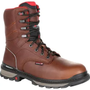 Rocky Men's Rams Horn 8" Composite Toe Waterproof Ins Work Boot - Brown - RKK0284