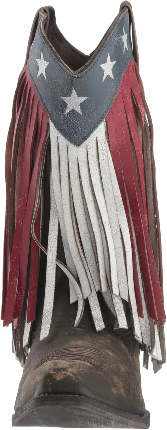 ROPER Women's American Beauty Fringe Western Boot