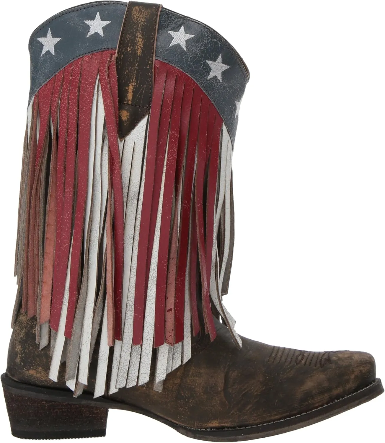 ROPER Women's American Beauty Fringe Western Boot