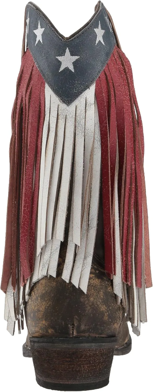 ROPER Women's American Beauty Fringe Western Boot