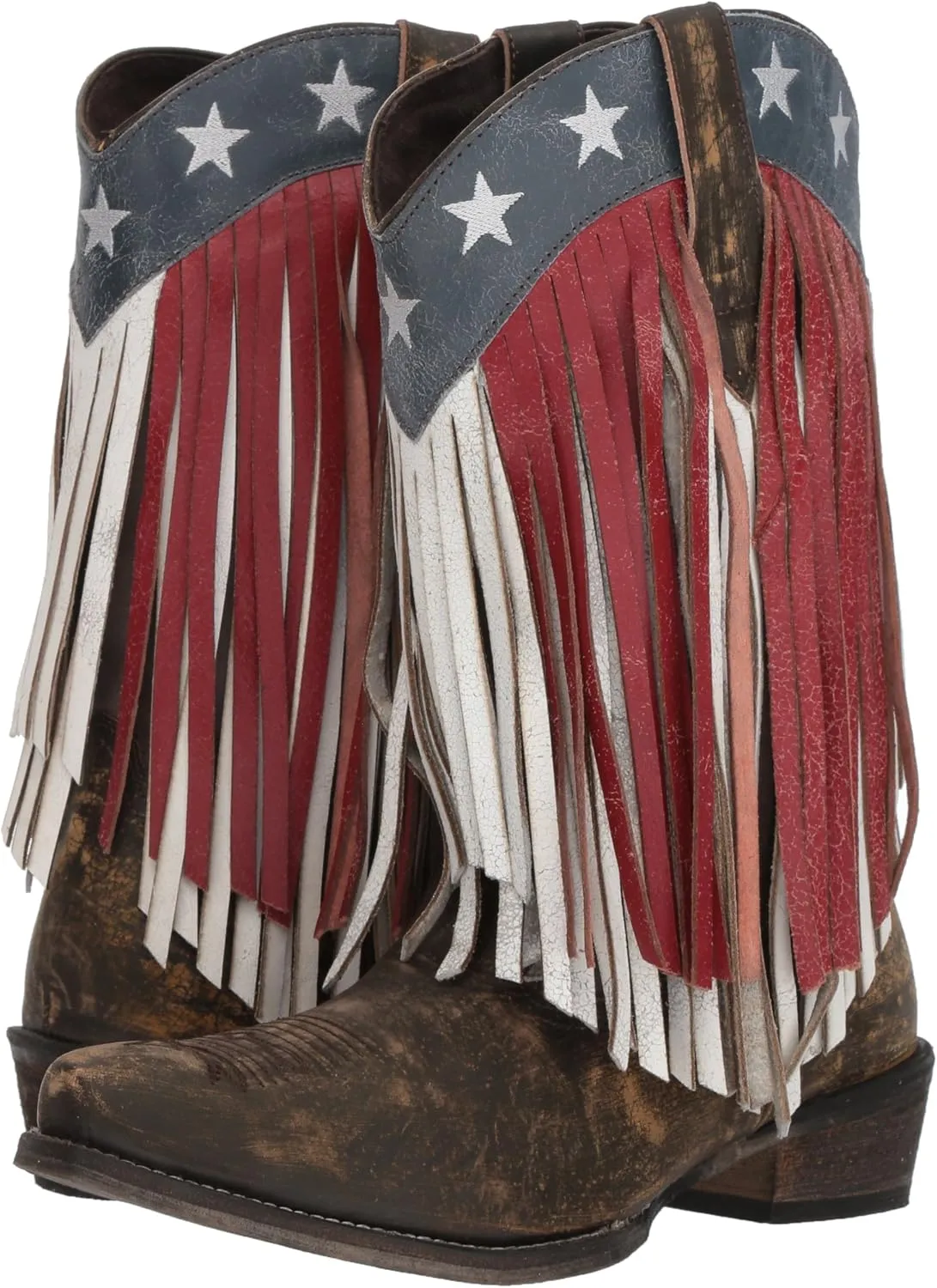 ROPER Women's American Beauty Fringe Western Boot