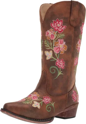Roper Women's Riley Flowers Western Boot