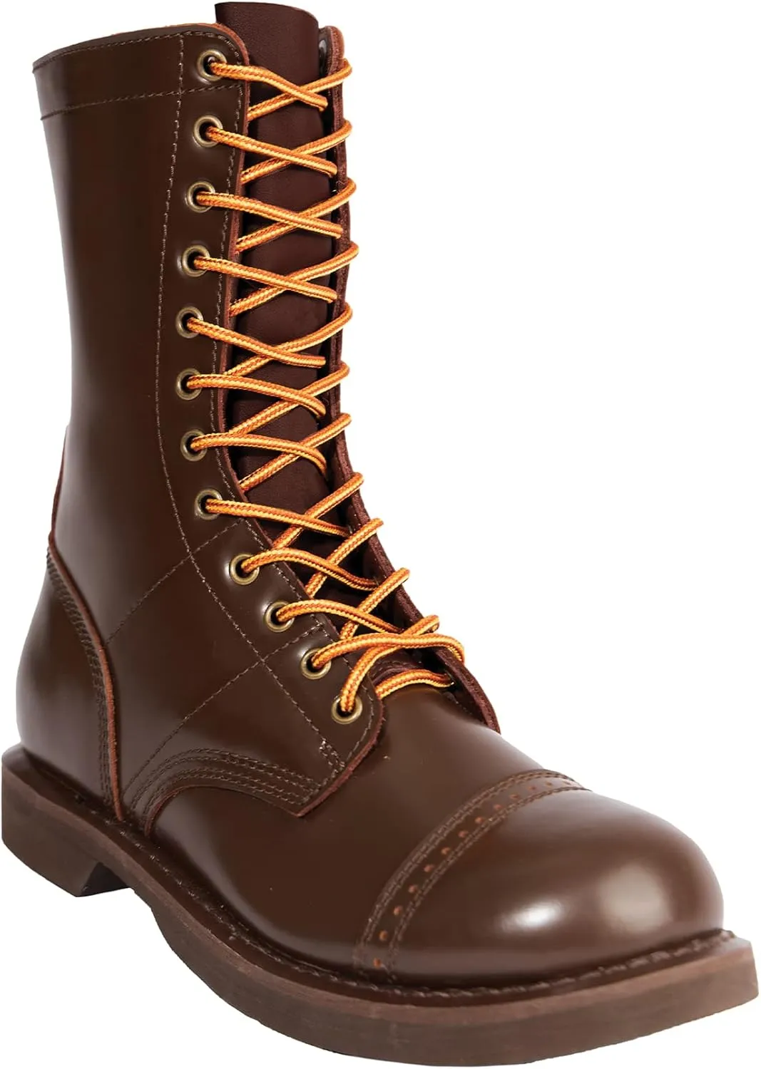 Rothco Leather Jump Boots - 10 Inch - High-Ankle Support and Impact Absorption