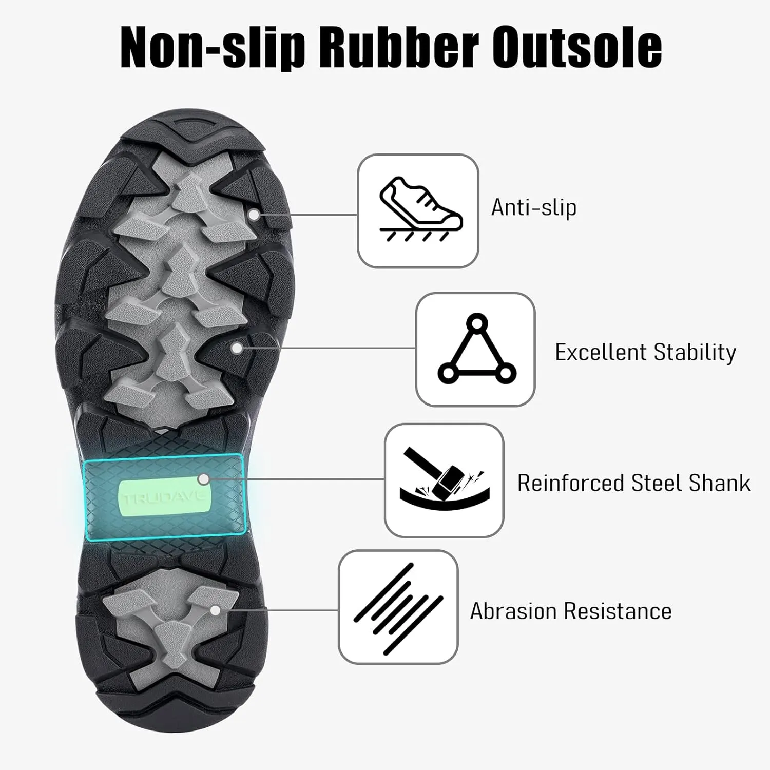 Rubber Rain Boots for Women, 4.5mm Neoprene Insulated Mud Work Boots, Anti-slip Breathable Mid-calf Womens Boots for Garden, Water Fishing, Size 6-11