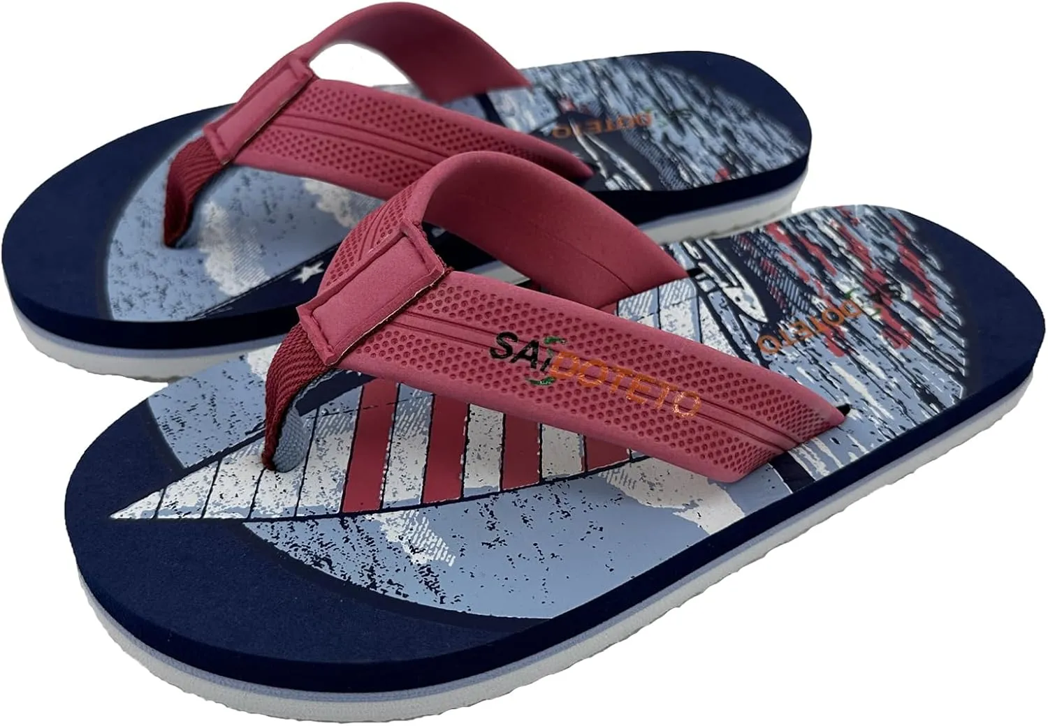 Saidoteto Boys Girls Flip Flops Summer Beach Sandals