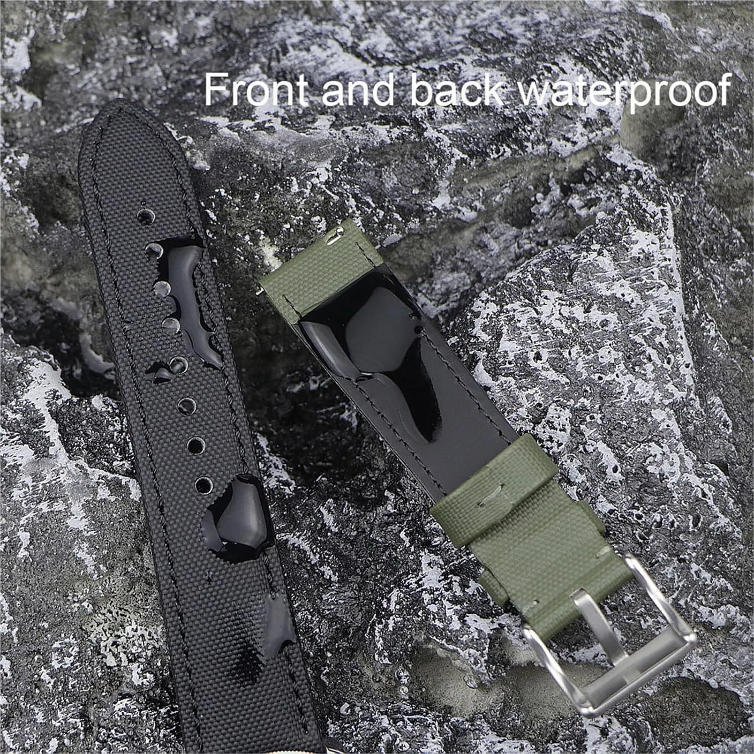 Sailcloth Watch Strap 18mm 19mm 20mm 22mm Replacement Band Qucik Release Wristband