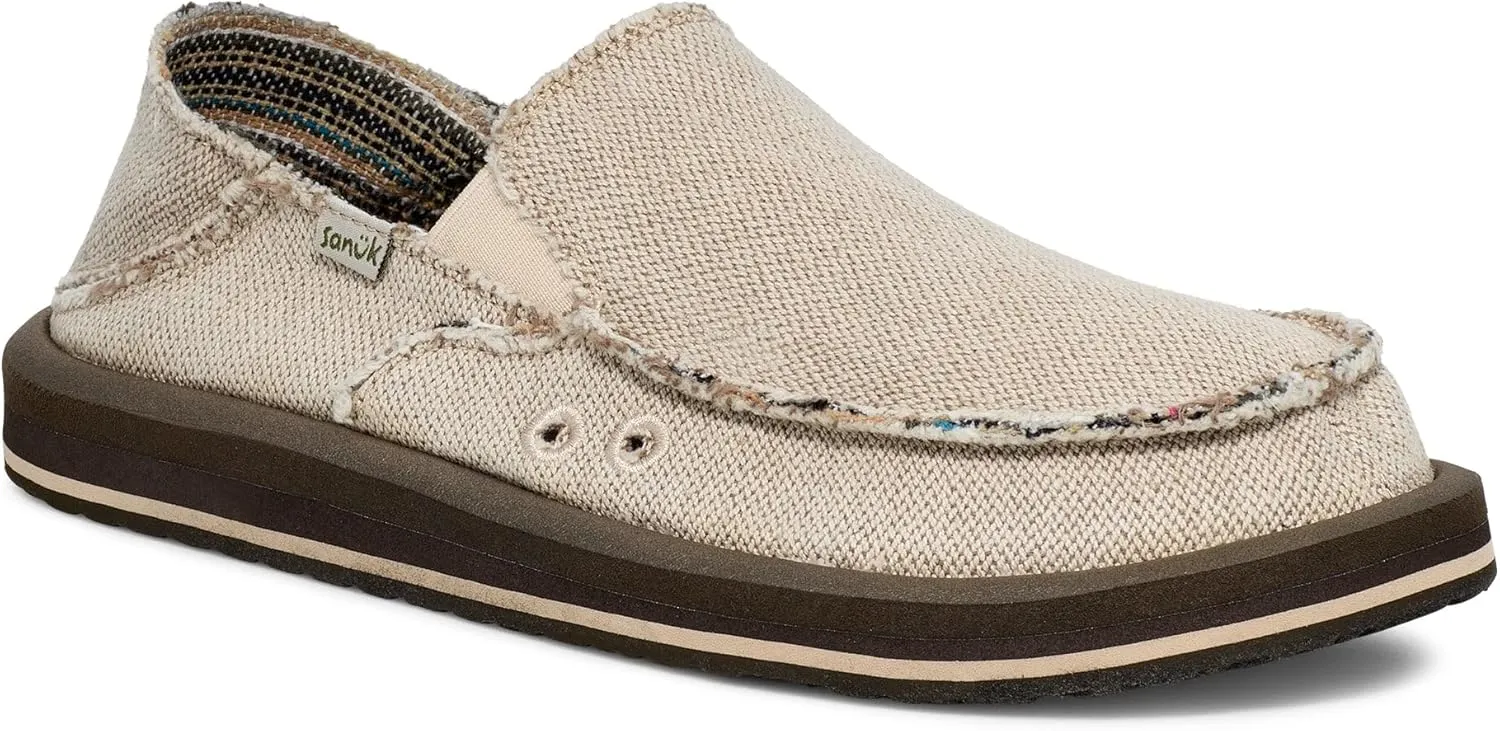 Sanuk Men's Donny Hemp Two-Tone Loafer