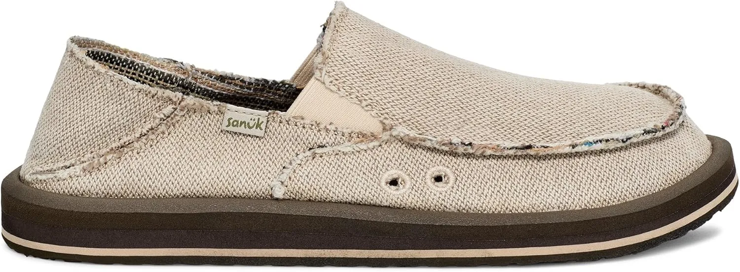 Sanuk Men's Donny Hemp Two-Tone Loafer