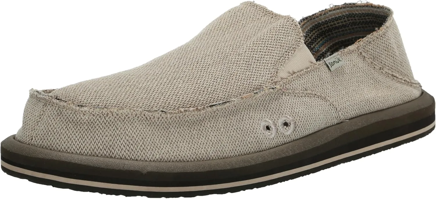 Sanuk Men's Donny Hemp Two-Tone Loafer