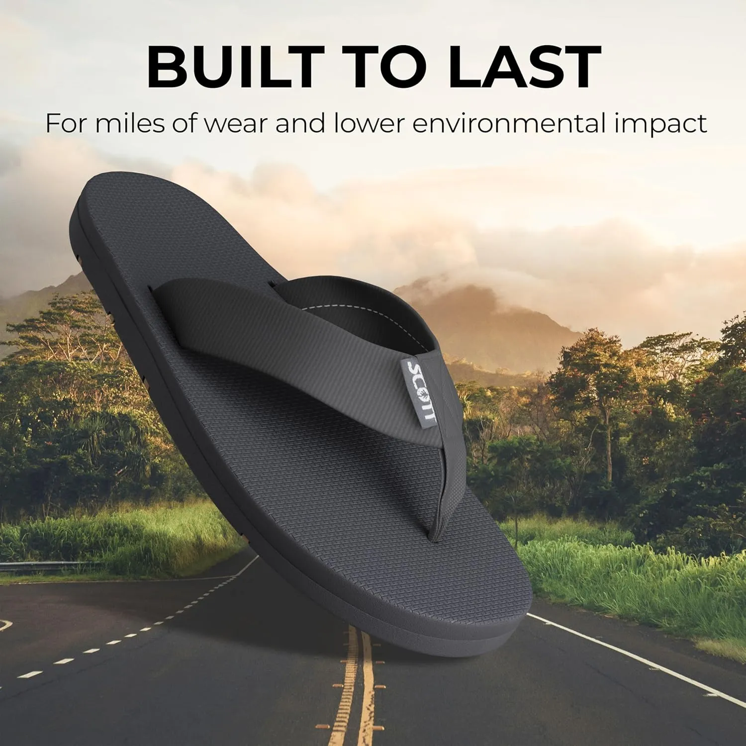 Scott Hawaii Makaha Flip Flop | Custom Molded Outsole with Arch Support | Podiatrist Recommended